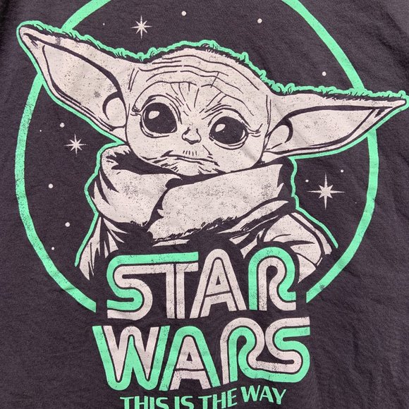Star Wars Original Lucas Film Gray Color  Size MEDIUM  Baby Yoda Mens - Picture 2 of 5